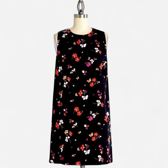 ModCloth Floral Shift Dress with Full Side Zipper Detail | Size XS - Picture 2 of 7